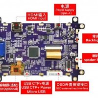 5寸工业级TFT模组HDMI+VGA接口/可选配USB触摸屏